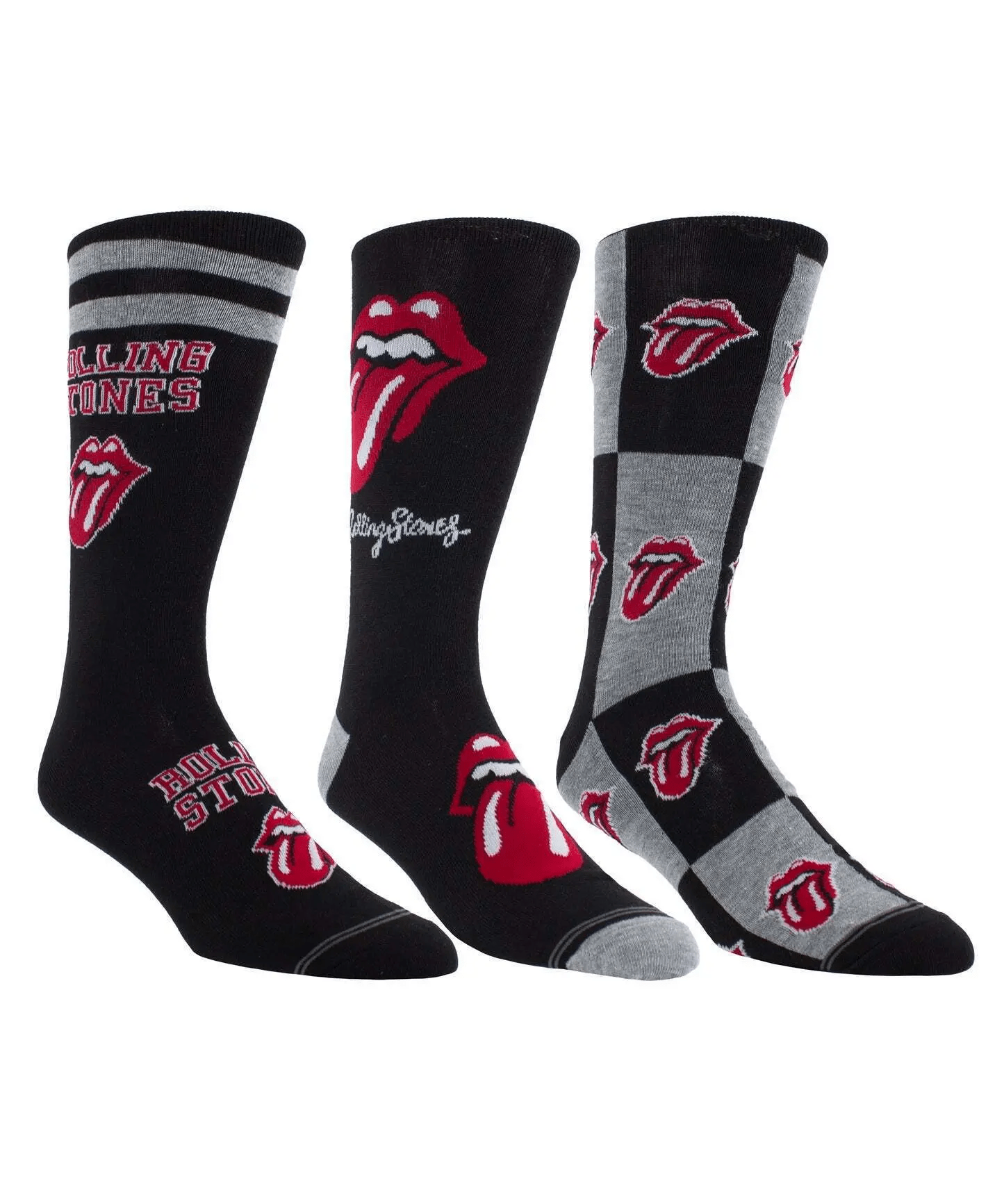 The Rolling Stones Socks in Guitar Tin (3-pair) - Remenyi House of Music