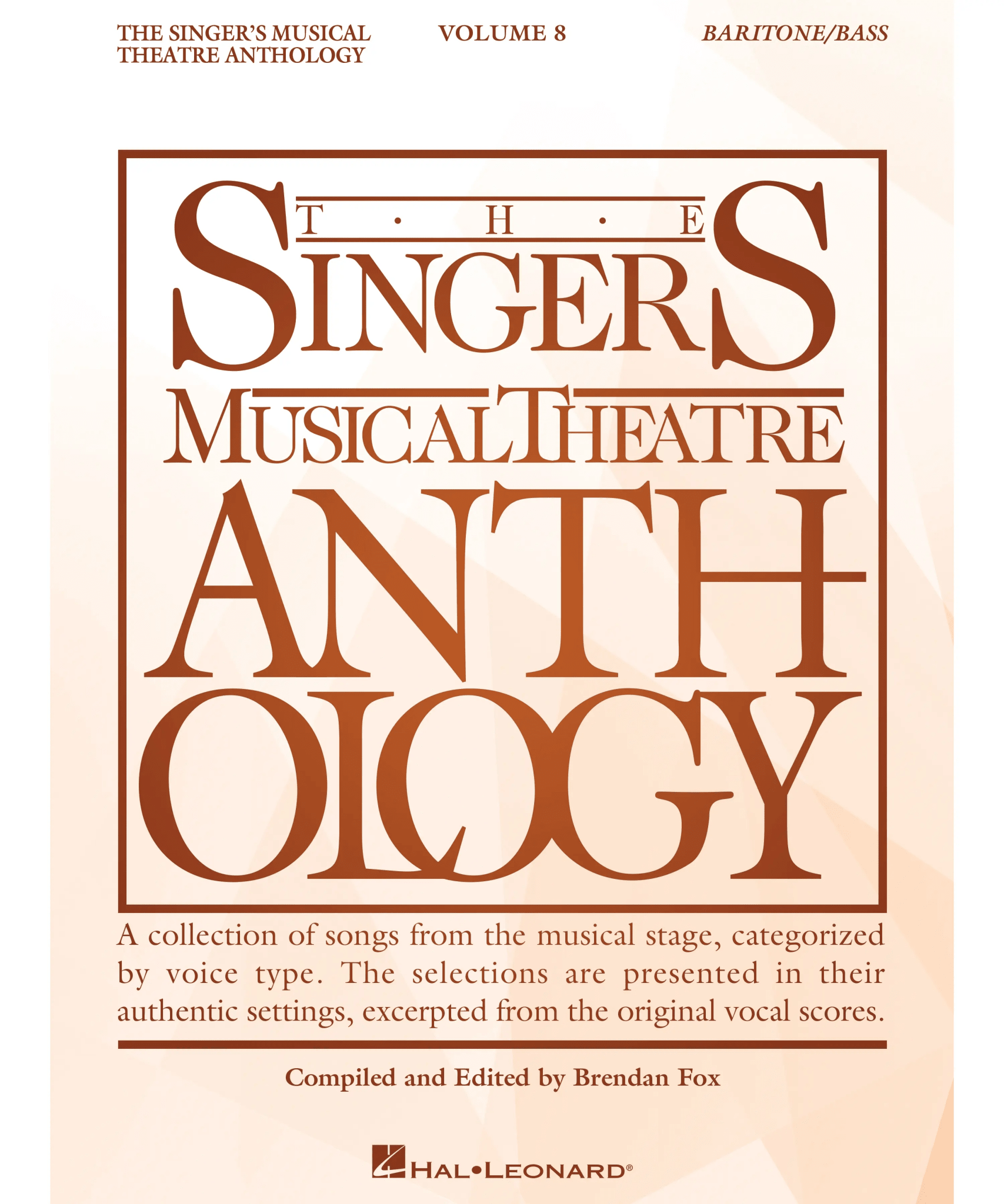 The Singer's Musical Theatre Anthology Volume 8 - Bari/Bass - Remenyi House of Music