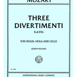 Three Divertimenti, K. 439b (K1. Anh. 229 and 228a) (orig. for three basset horns) - Remenyi House of Music