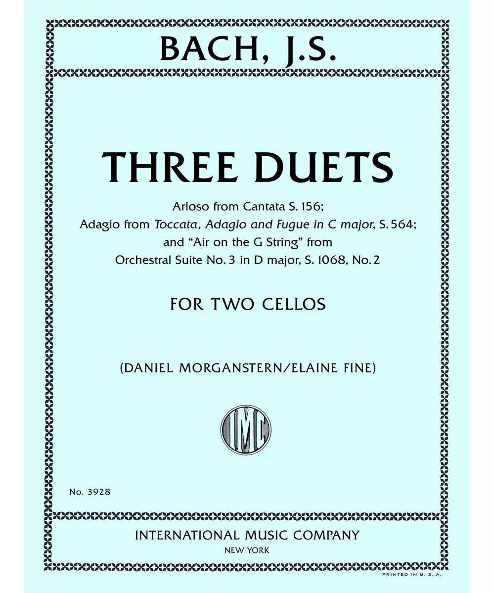 Three Duets: \"Air on the G String\", from Orchestral Suite No. 3 in D major, S. 1068, No. 2; Adagio from Toccata, Adagio and Fugue in C major, S. 564; Arioso from Cantata S. 156 - Remenyi House of Music