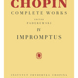 Impromptus - Œuvres complètes de Chopin, vol. IV