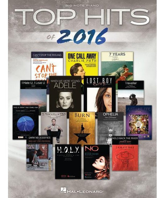 Top Hits of 2016 (Big Note Songbook) - Remenyi House of Music