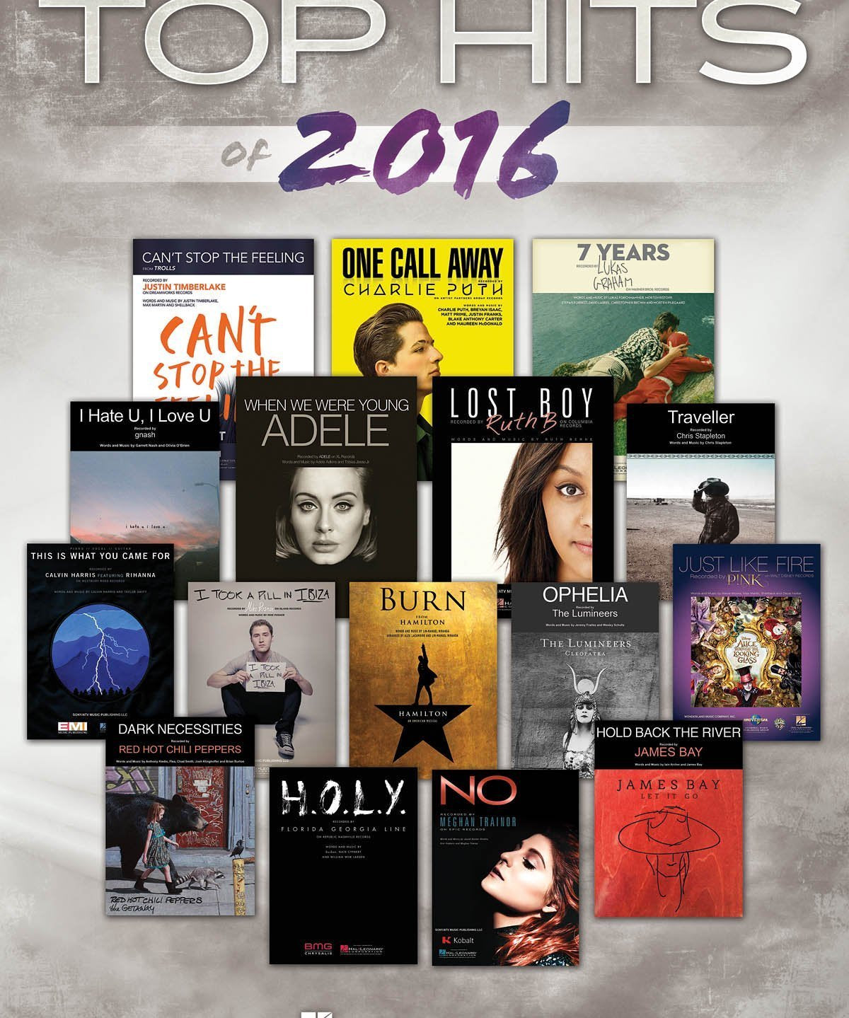 Top Hits of 2016 (Piano/Vocal/Guitar) - Remenyi House of Music