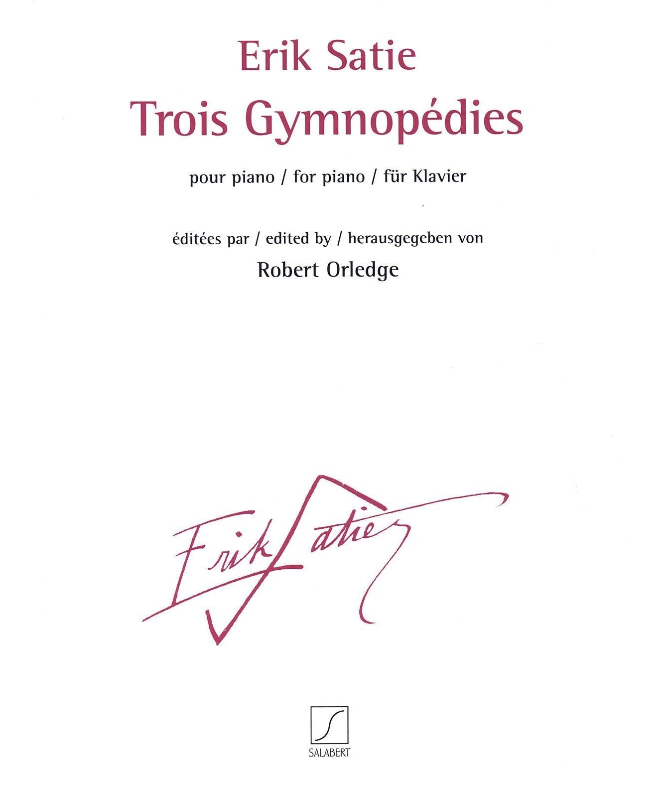 Trois Gymnopedies - Remenyi House of Music