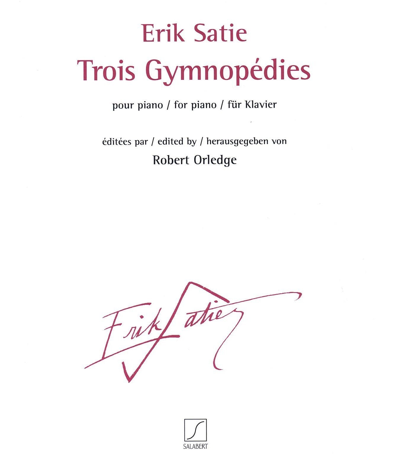 Trois Gymnopedies - Remenyi House of Music