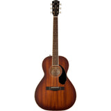 Fender Paramount PS220E Parlor Mah Acoustic/Electric Guitar - Cognac W/C