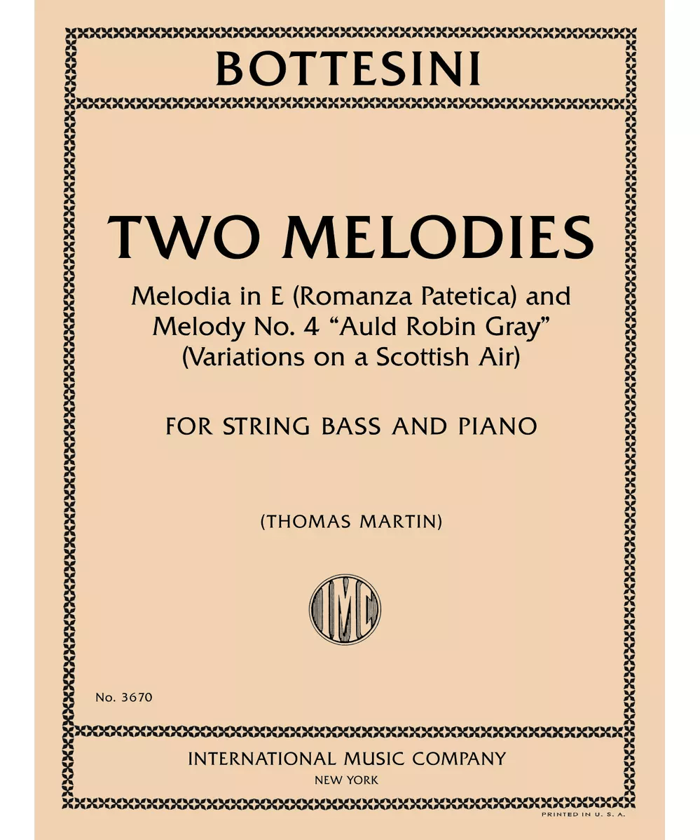 Two Melodies: Melodia in E (Romanza Patetica) and Melody No. 4 \"Auld Robin Gray\" (Variations on a Scottish Air) - Remenyi House of Music