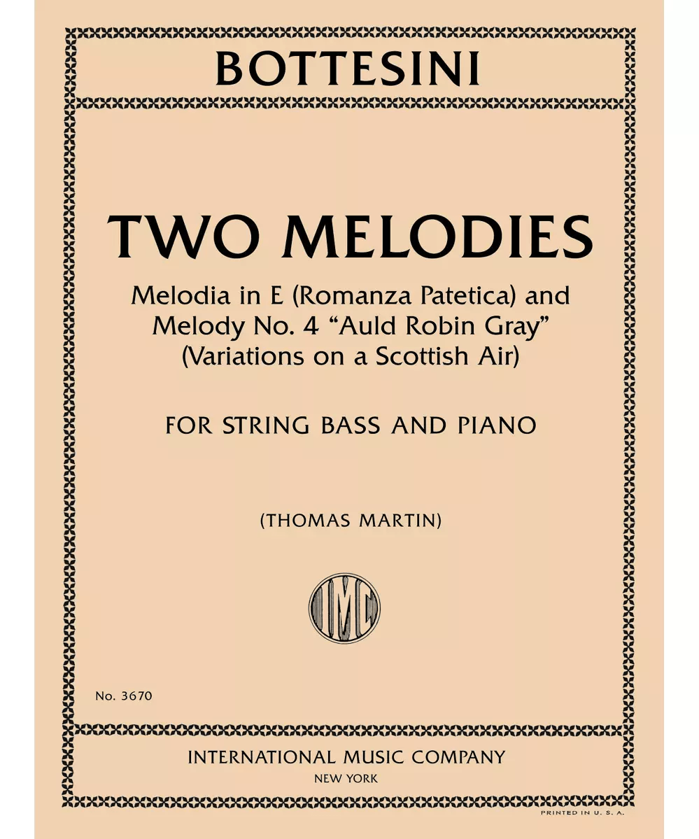 Two Melodies: Melodia in E (Romanza Patetica) and Melody No. 4 \"Auld Robin Gray\" (Variations on a Scottish Air) - Remenyi House of Music