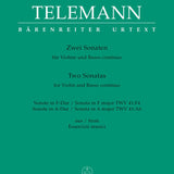 Two Sonatas for Violin and Basso continuo - Remenyi House of Music