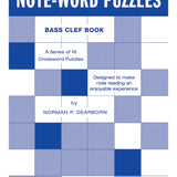 Note-Word Puzzles - Bass Clef Crossword Puzzles