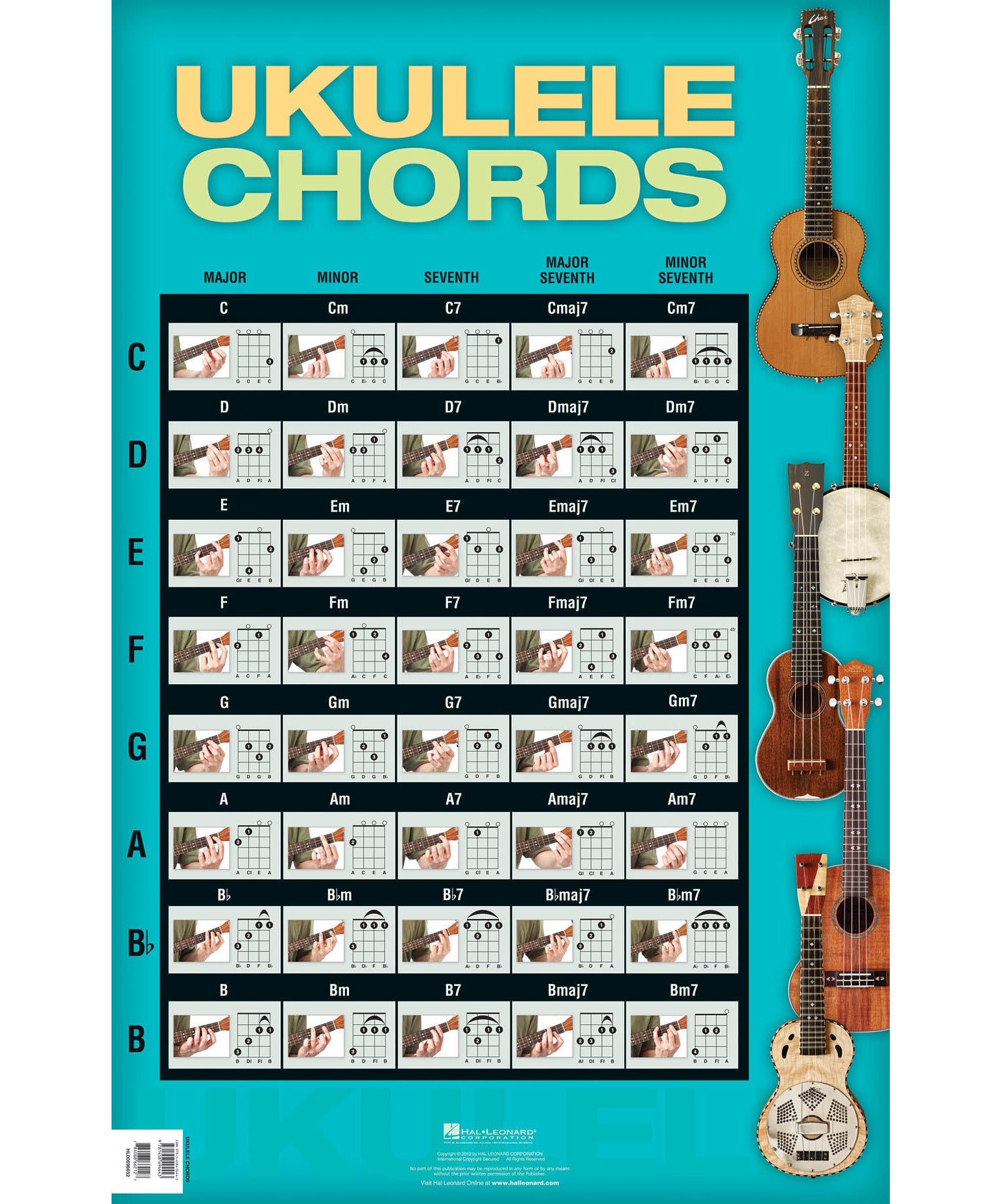 Ukulele Chords (poster) - Remenyi House of Music