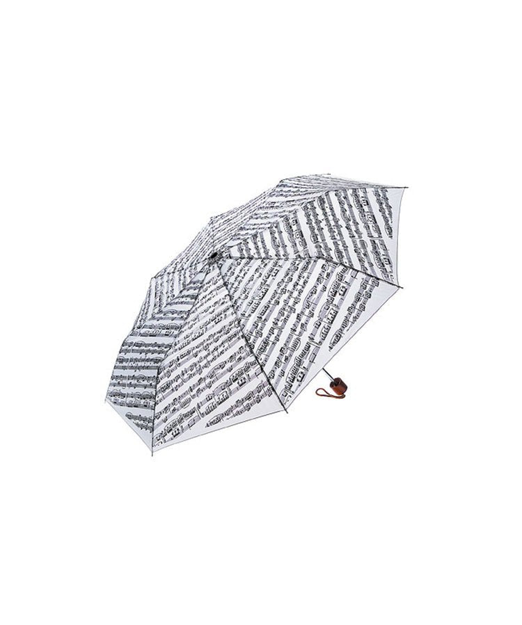 Umbrella with Mini Wood Handle - White - Remenyi House of Music