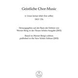 Unser keiner lebet ihm selber SWV 374 - Remenyi House of Music