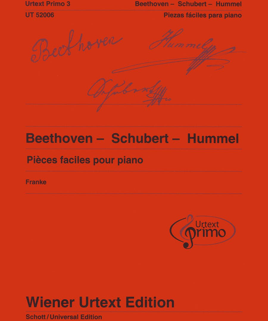 Urtext Primo 3: Beethoven, Schubert, Hummel (French/Spanish Version) - Remenyi House of Music