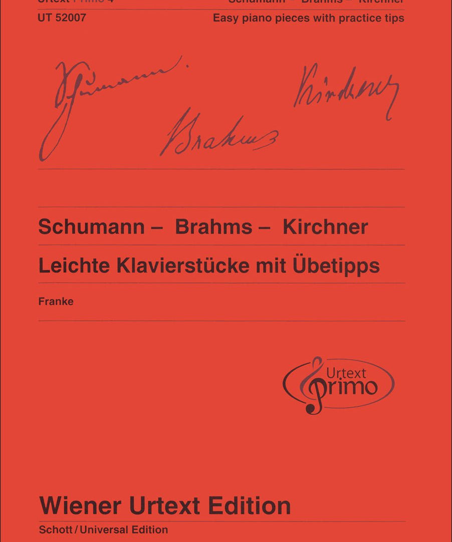 Urtext Primo 4: Schumann, Brahms, Kirchner (French/Spanish Version) - Remenyi House of Music