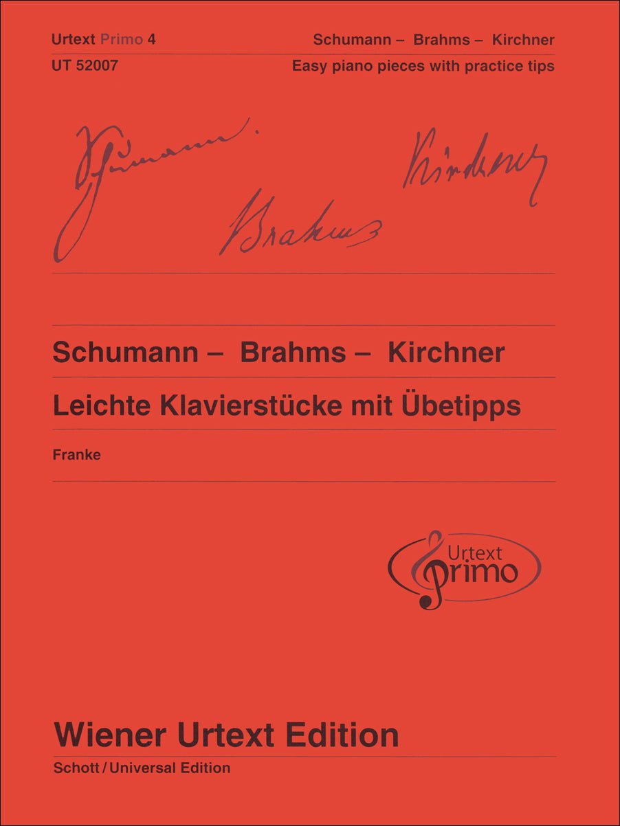 Urtext Primo 4: Schumann, Brahms, Kirchner (French/Spanish Version) - Remenyi House of Music