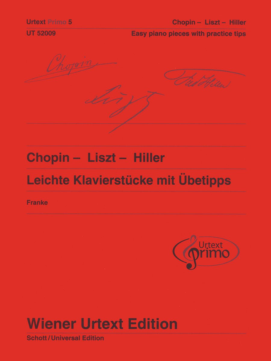 Urtext Primo 5: Chopin, Liszt, Hiller (German/English Version) - Remenyi House of Music