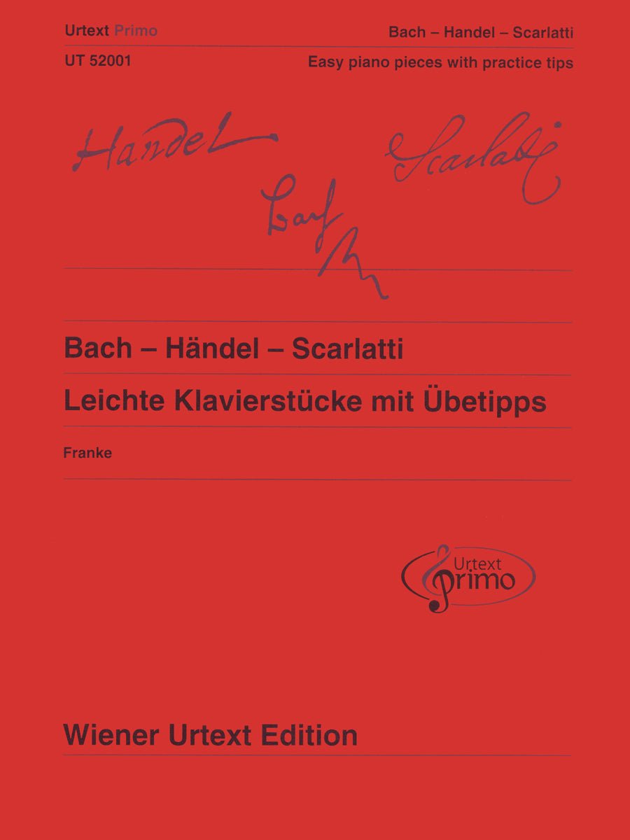 Urtext Primo: Bach, Handel, Scarlatti (German/English Version) - Remenyi House of Music