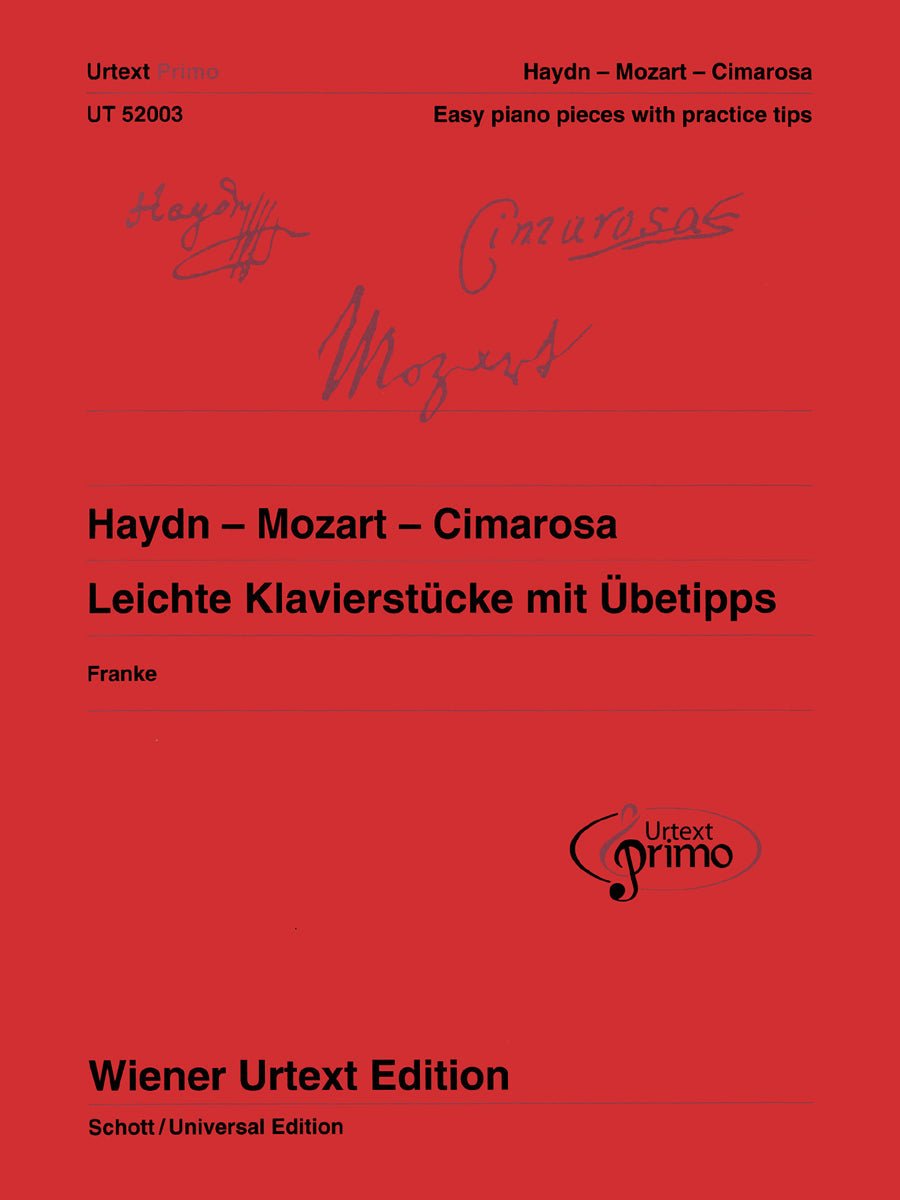 Urtext Primo: Haydn, Mozart, Cimarosa (German/English Version) - Remenyi House of Music