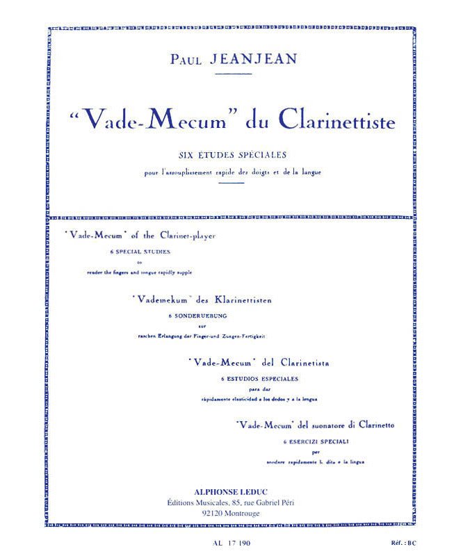 Vade - Mecum du Clarinettiste - Remenyi House of Music