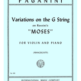 Variations on the G string (on a Theme from \"Moses\" by Rossini - Remenyi House of Music