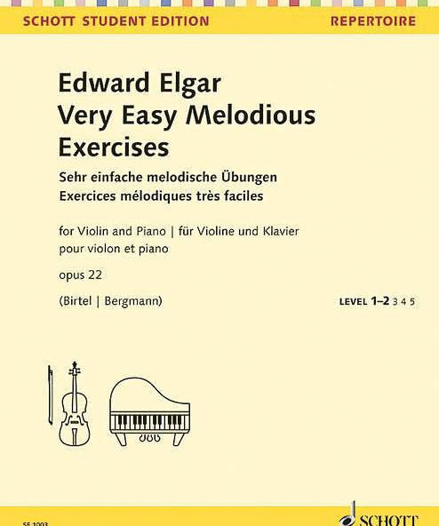 Very Easy Melodious Exercises Op. 22 for Violin and Piano - Remenyi House of Music