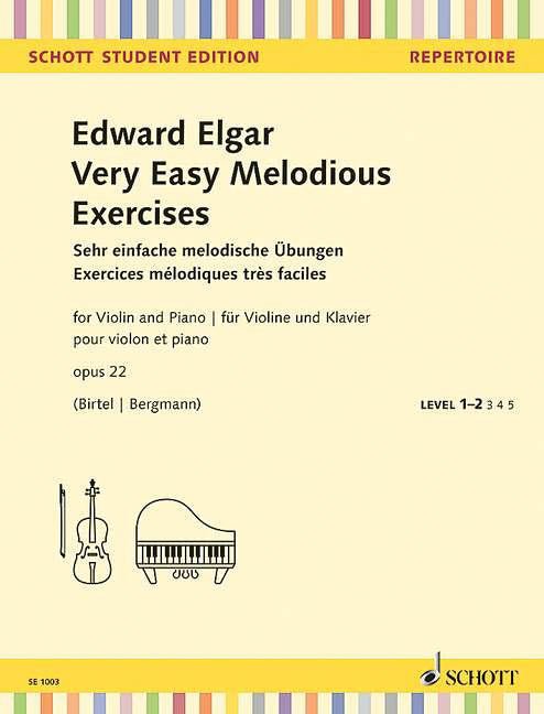 Very Easy Melodious Exercises Op. 22 for Violin and Piano - Remenyi House of Music