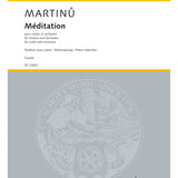 Martinu B. - Meditation