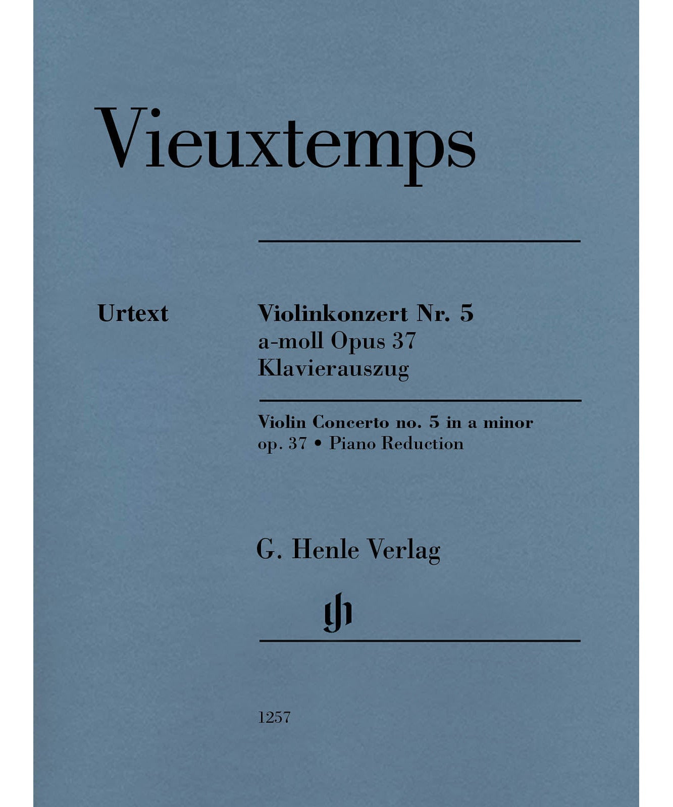 Violin Concerto No. 5 in A minor, Op. 37 - Remenyi House of Music