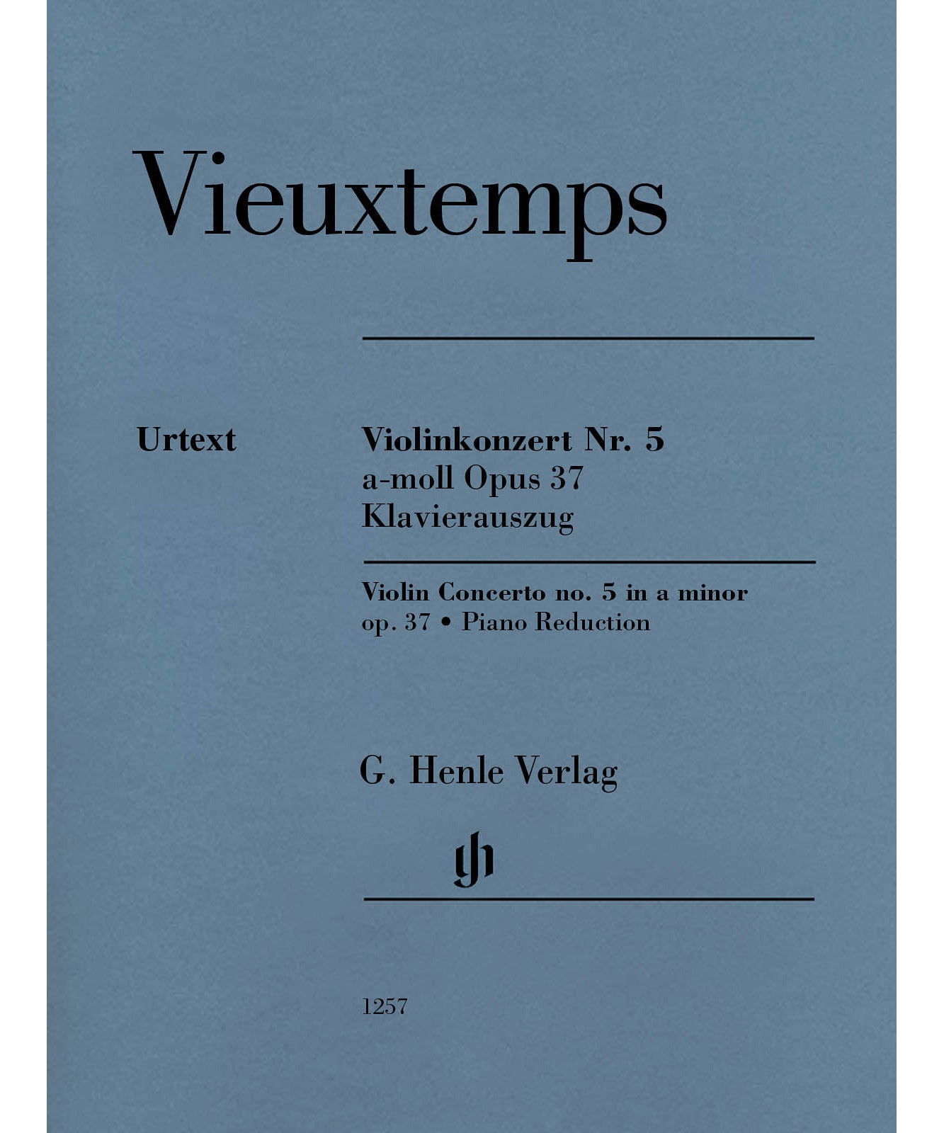 Violin Concerto No. 5 in A minor, Op. 37 - Remenyi House of Music