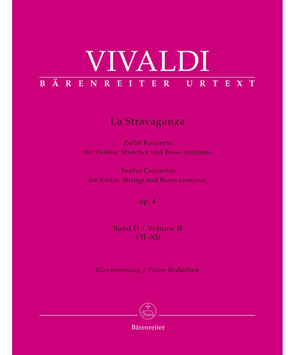 Vivaldi, A. - 12 Violin Concertos 'La Stravaganza' (Op. 4 Vol. 2 VI - XII) - Remenyi House of Music