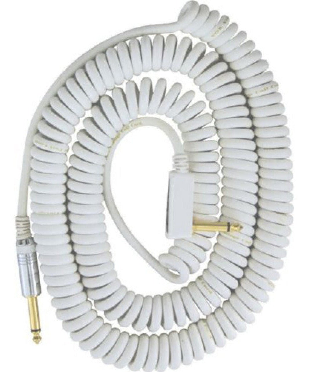 VOX VCC90WH 29.5 Ft. White High Quality Coiled Guitar Cable with Mesh Bag - Remenyi House of Music