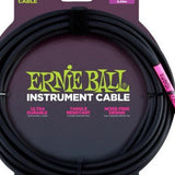 Ernie Ball Straight Instrument Cable  20 Ft  Black