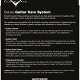 Fender Custom Shop Deluxe Guitar Care System, 4 Pack, Black