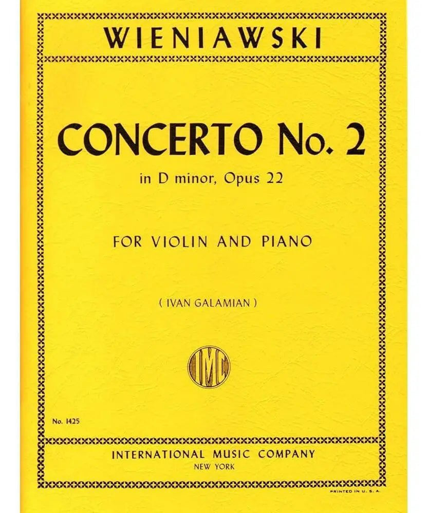 Wieniawski H. - Violin Concerto No. 2 in D Minor, Op. 22 - Remenyi House of Music