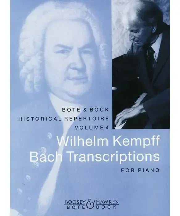 Wilhelm Kempff Bach Transcriptions for Piano - Remenyi House of Music