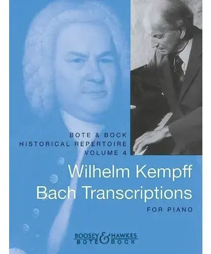 Wilhelm Kempff Bach Transcriptions for Piano - Remenyi House of Music