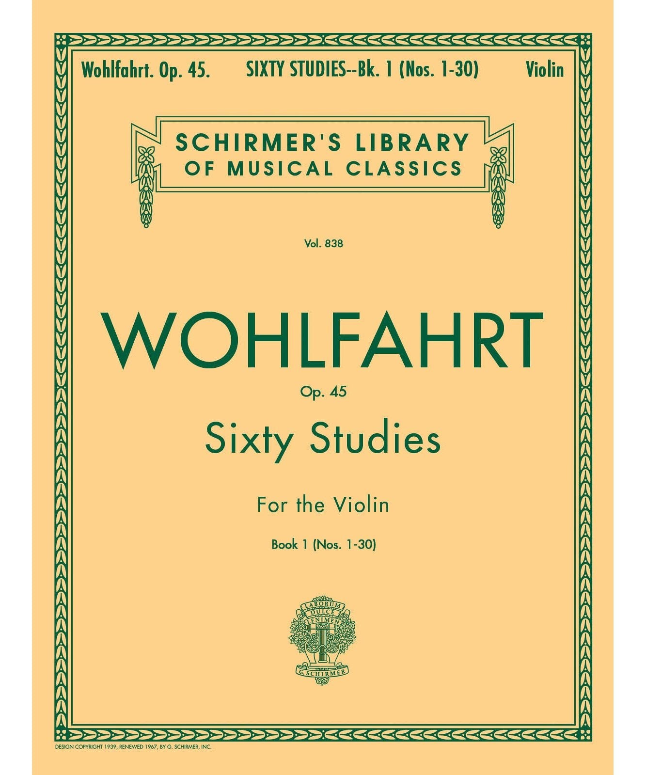 Wohlfahrt - 60 Studies, Op. 45 - Book 1 - Remenyi House of Music