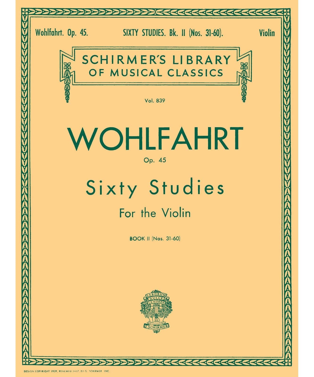 Wohlfahrt, F. - 60 Studies, Op. 45 - Book 2 - Remenyi House of Music