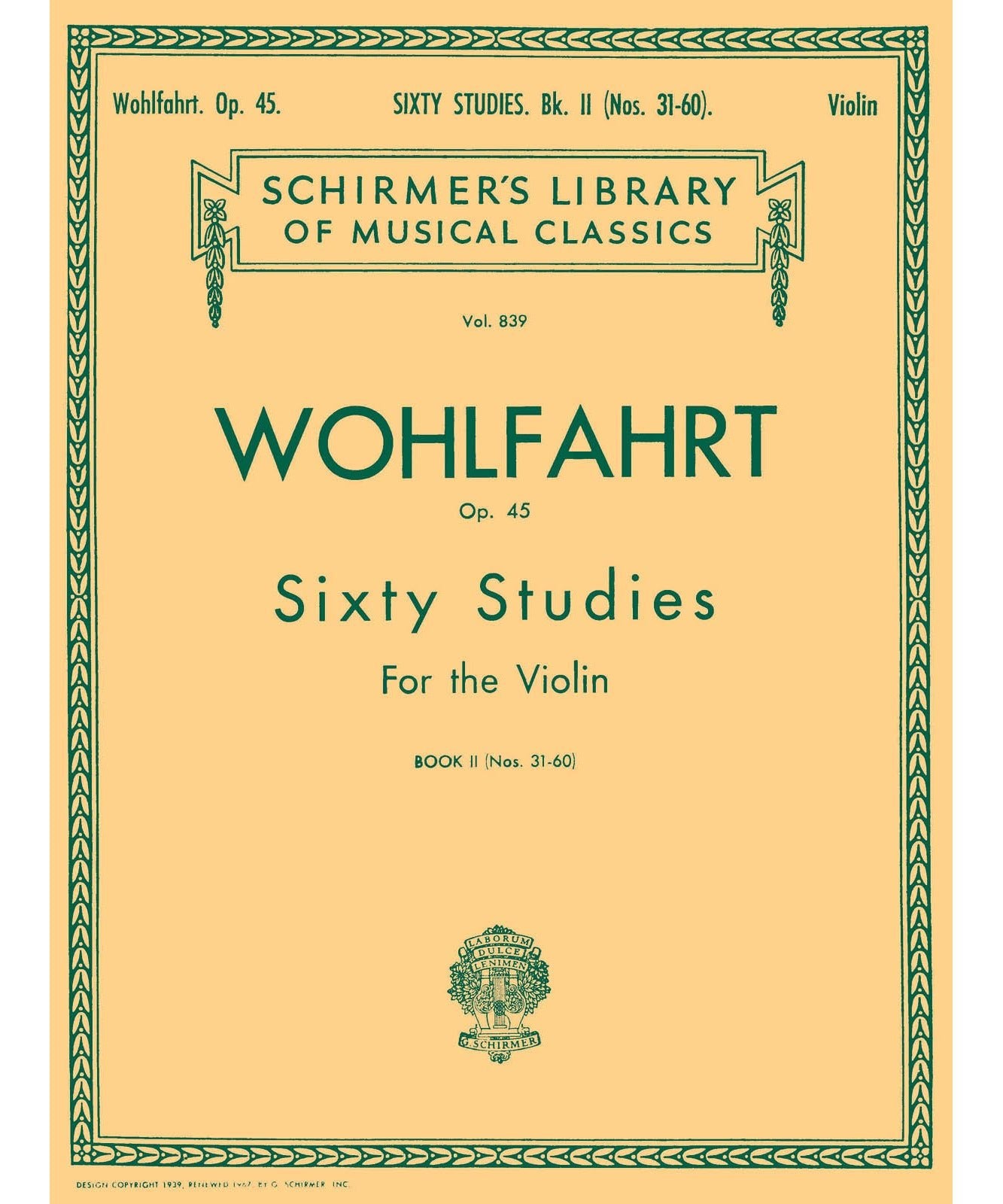 Wohlfahrt, F. - 60 Studies, Op. 45 - Book 2 - Remenyi House of Music