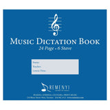 Dictation Book, 6 Stave, 24 pages