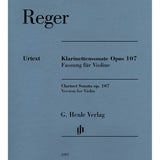 Max Reger - Sonate pour clarinette, op. 107