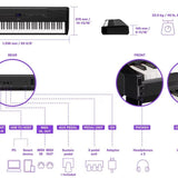 Yamaha P - 525 Black Portable Piano - Remenyi House of Music