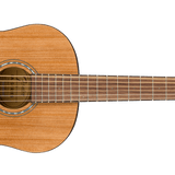 Guitare en acier Fender FA-15, échelle 3/4, avec housse de transport, touche en noyer, naturel