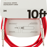 Fender Original Series Instrument Cable, 10', Fiesta Red