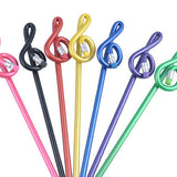 Bent Treble Clef Pencil (Assorted Colours)