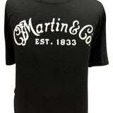 Martin Guitar T-Shirt with White Logo Large