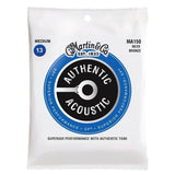 Martin Authentic Acoustic Guitar Strings - Superior Performance - 80/20 Medium