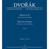 Dvorak A. - Mass In D Op 86 -Satb & Organ