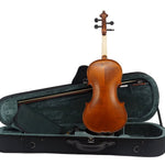 Kato 300 Violin Outfit including case, bow, violin from the back - All Sizes